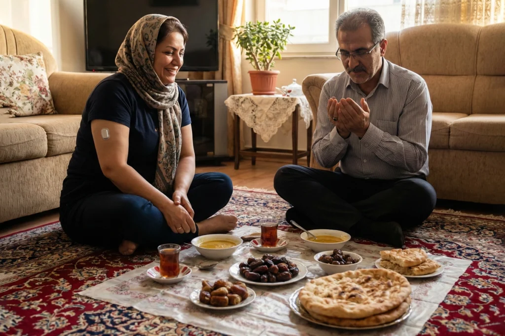 دیابت و روزه&zwnj;داری (ماه رمضان): راهنمای کامل کنترل قند خون + تغذیه سحری و افطار + اقدامات اورژانسی